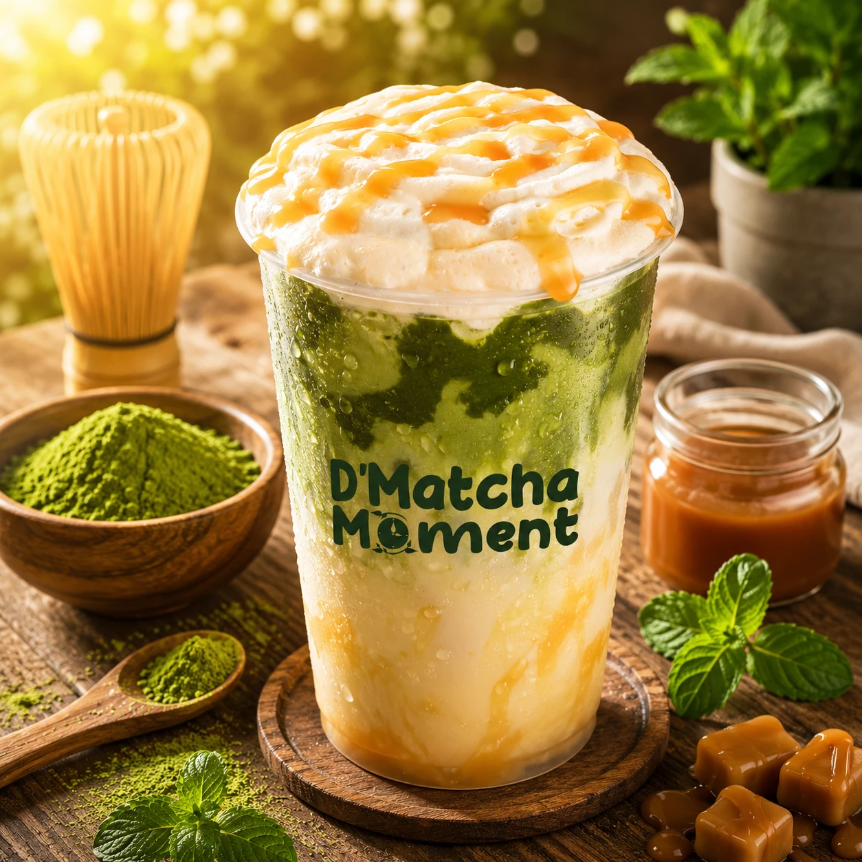 Caramel Matcha Latte
